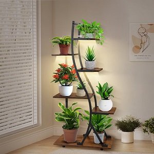 Plant Stand Indoor with Grow Lights